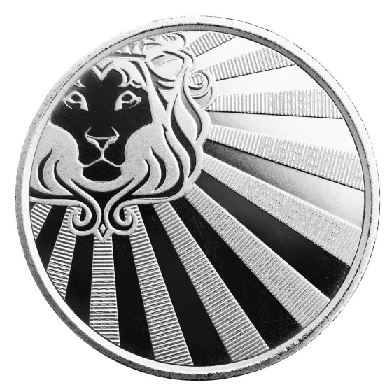 אריה ראונד כסף 1 אונקיה Scottsdale Mint