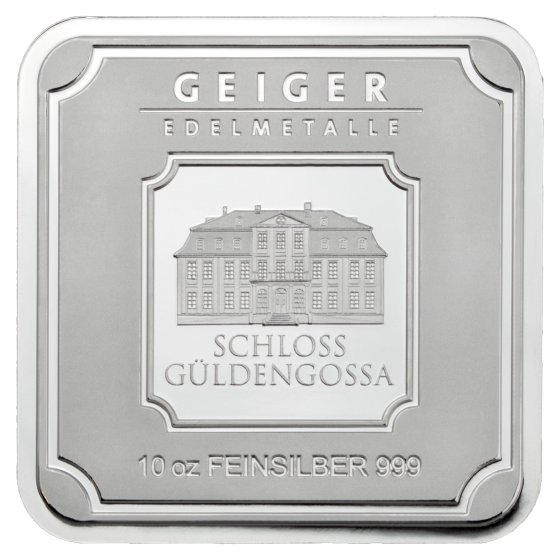 מטיל כסף 10 אונקיות Geiger Edelmetalle